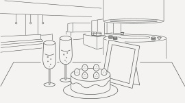 ディナーのイラスト画像