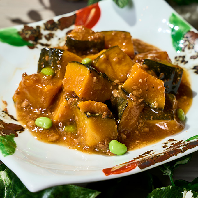 かぼちゃのそぼろ煮の画像