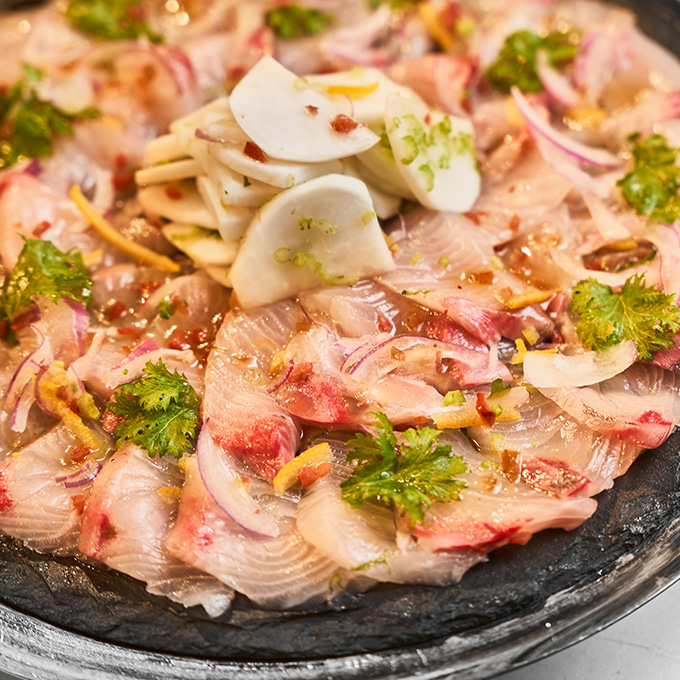 鮮魚のカルパッチョの画像