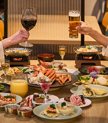 夕食ビュッフェの画像