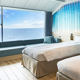 モデレートルームのベッド紹介画像