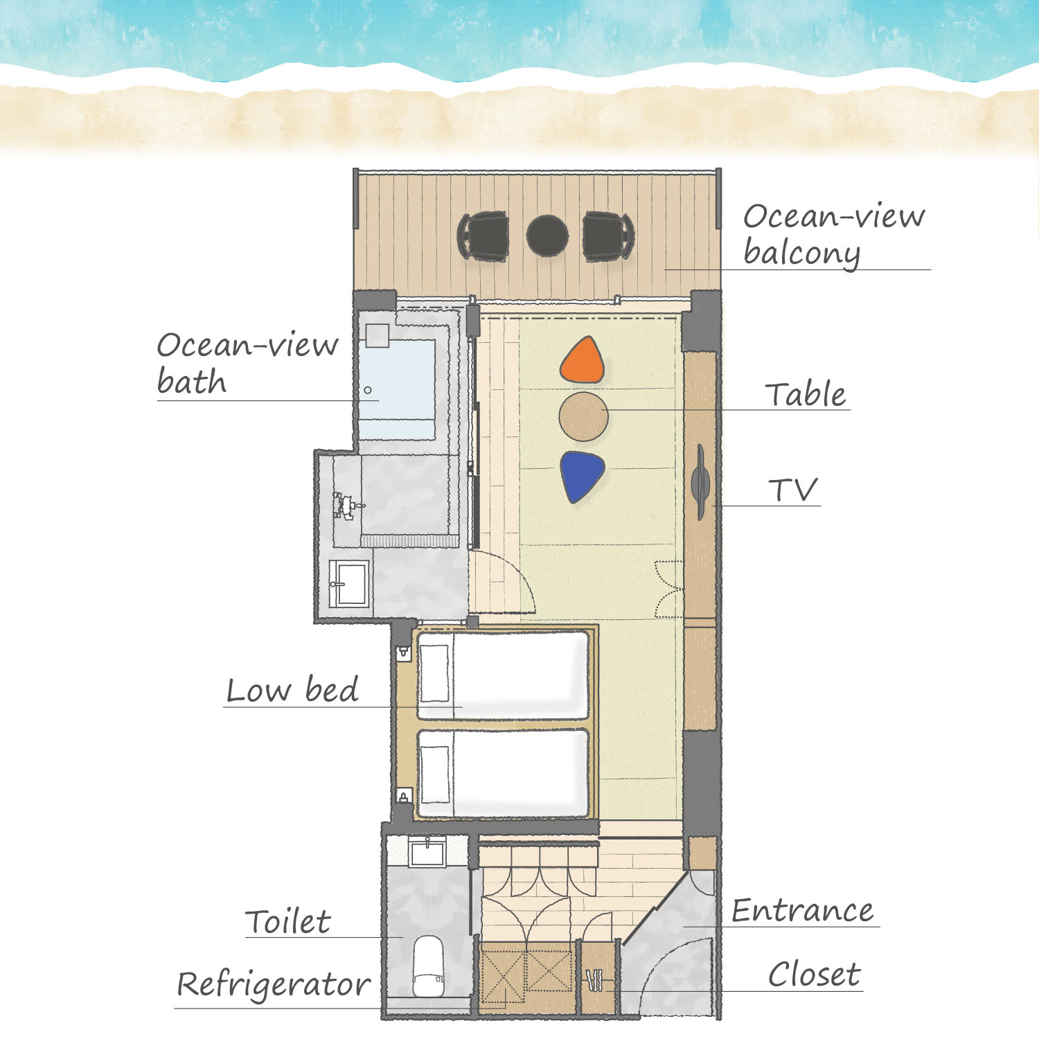 ネオモダン和室タイプA間取り図