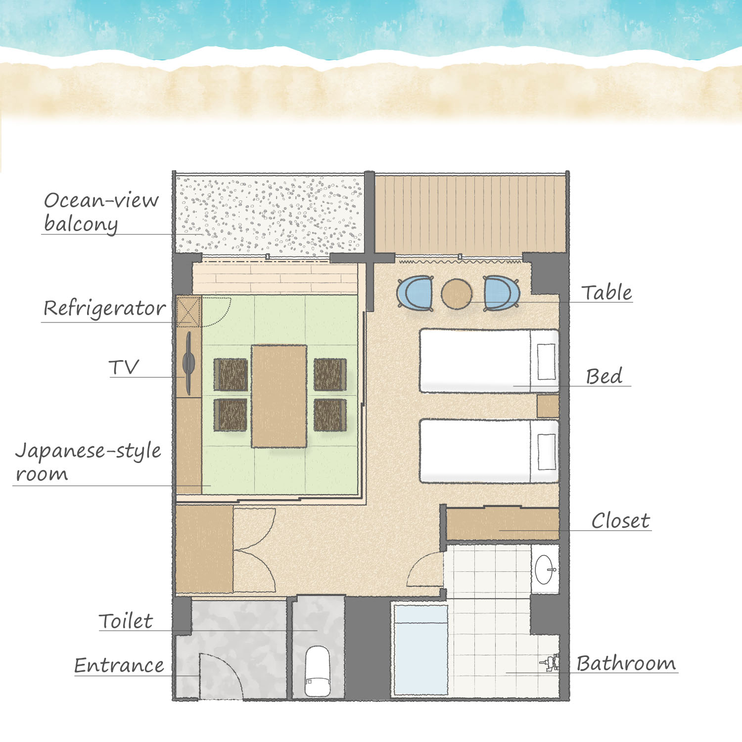 プレミアムルーム 夕凪間取り図