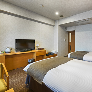 スーペリアツインルームの内観