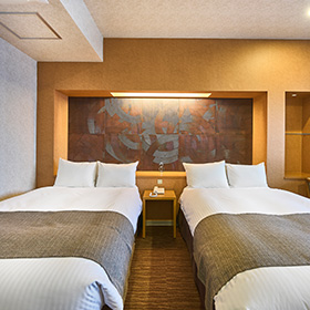 スーペリアツインルームの内観