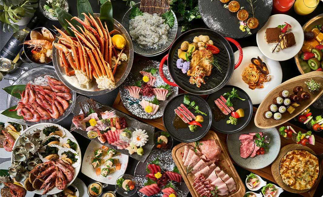 大洗ホテルの夕食ビュッフェ