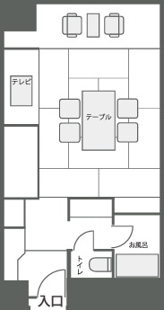 和室の見取り図