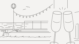 オールインクルーシブのイラスト画像