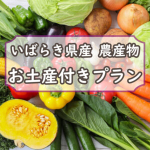 【販売終了】★9月・10月限定★いばらき県産農産物のお土産付きバイキングプラン